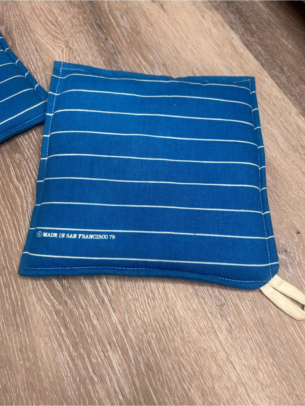 Vintage 1979 Anchor Steam Beer Pot Holders / Hot Pads – Set of 2